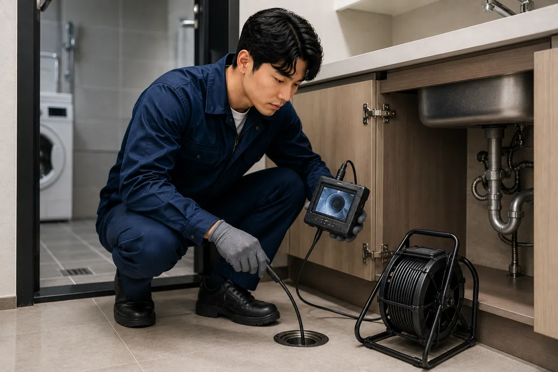 원종동 배관내시경 확인